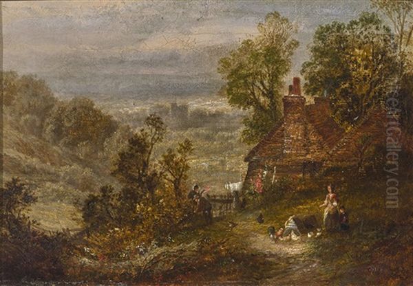 Pastoral Landscape Oil Painting by Thomas Whittle the Younger