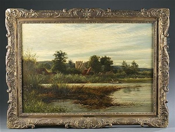 Untitled Landscape Oil Painting by Thomas Whittle the Younger