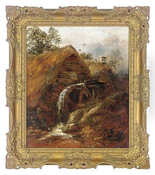 The Watermill Oil Painting by Thomas Whittle the Younger