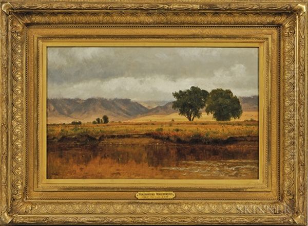 Platte River, Colorado Oil Painting by Worthington Whittredge