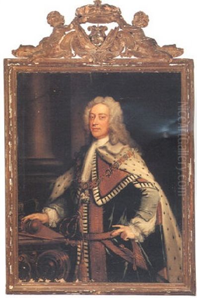 Portrait Of George Ii Oil Painting by Isaac Whood