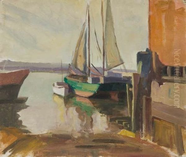 Harbor Scene by Alice F Whyte