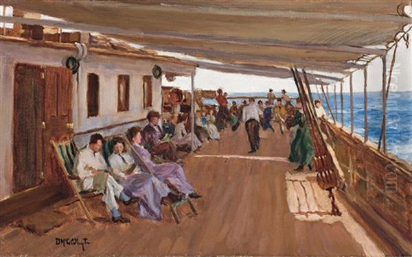 (on The Deck) Oil Painting by Duncan Mcgregor Whyte