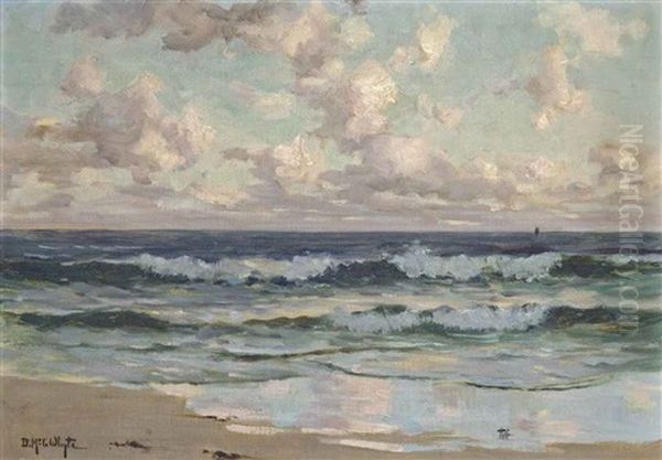 Waves Breaking, Dawn Oil Painting by Duncan Mcgregor Whyte