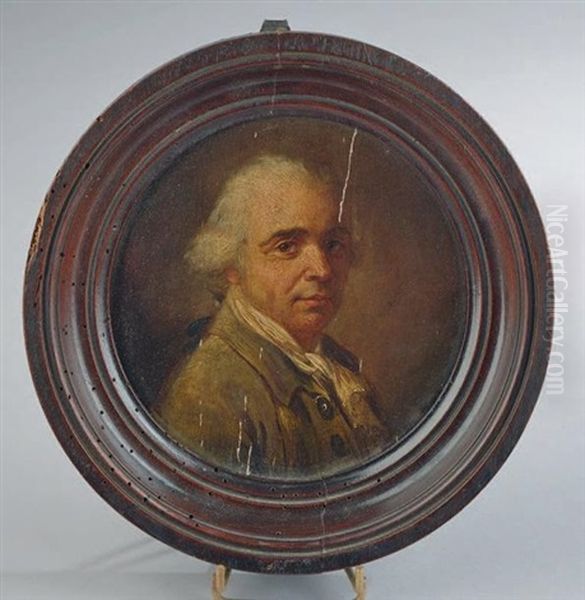 Portrait (jean-baptiste Coste?) Oil Painting by Jean Baptiste Joseph Wicar