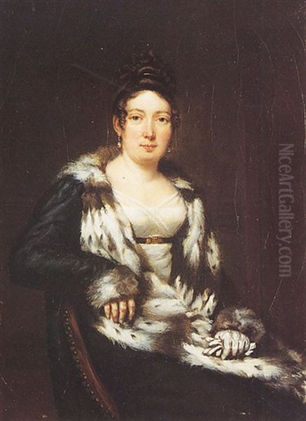 Portrait De La Duchesse D'angouleme Oil Painting by Jean Baptiste Joseph Wicar