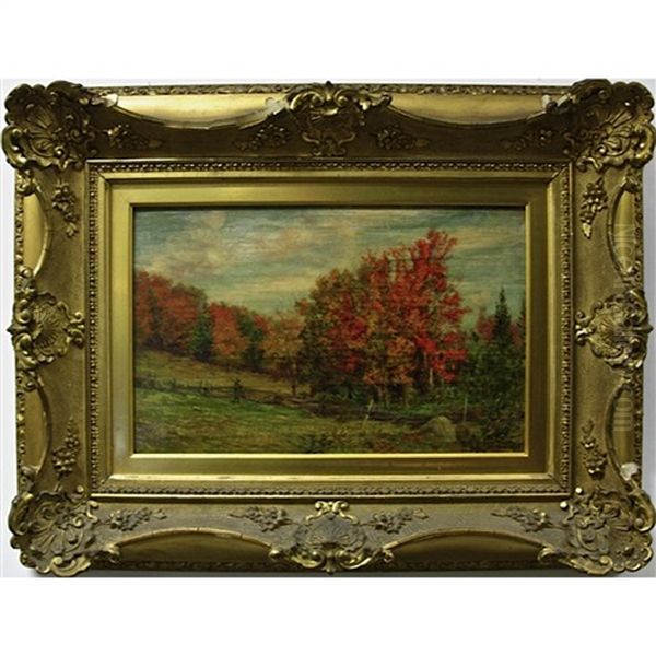 Autumn, Laurentian Hills, Near Ste. Adele Oil Painting by Robert J. Wickenden