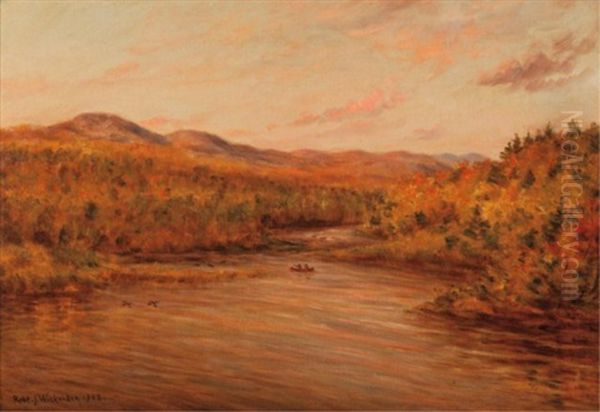 Late Afternoon Hunt Oil Painting by Robert J. Wickenden