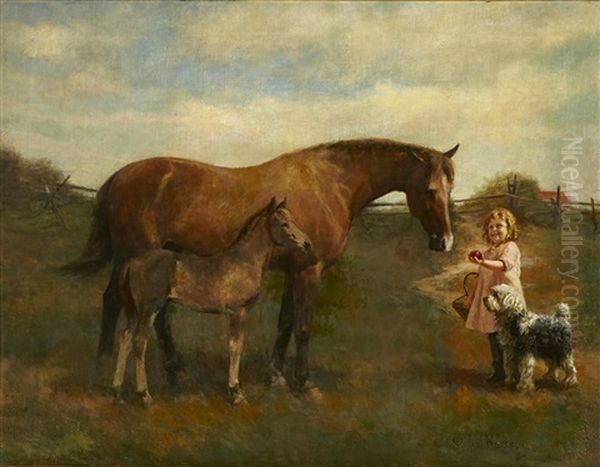 An Apple For The Horses Oil Painting by Paul Giovanni Wickson