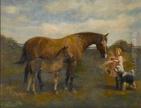 An Apple For The Horses Oil Painting by Paul Giovanni Wickson