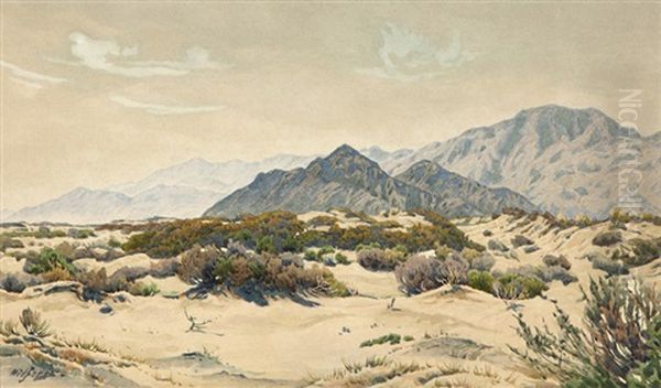 Palm Springs Desert Landscape by Gunnar Widforss