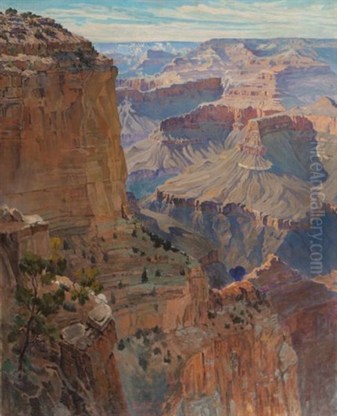 Grand Canyon Oil Painting by Gunnar Widforss