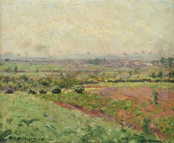 Printemps Dans Les Champs Oil Painting by David Osipovich Widhopff