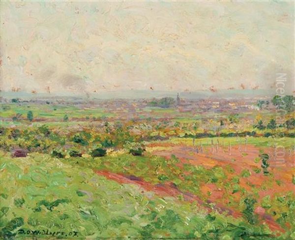 Spring In The Fields Oil Painting by David Osipovich Widhopff