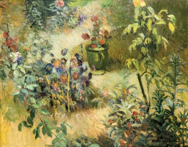 Jardin Oil Painting by David Osipovich Widhopff