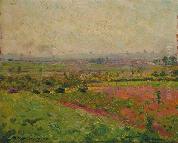 Printemps Au Champs Oil Painting by David Osipovich Widhopff