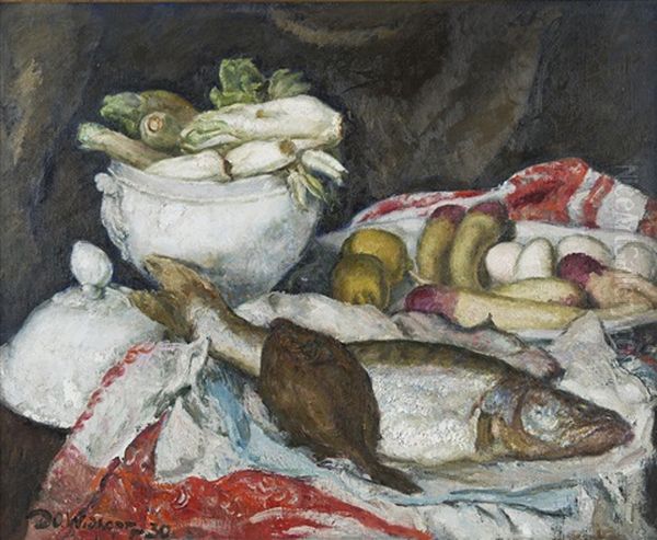 Nature Morte, 1930 Oil Painting by David Osipovich Widhopff