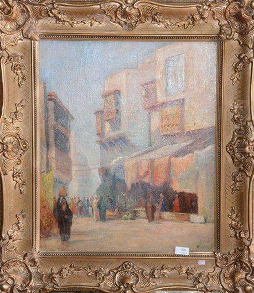 Marche Au Caire Oil Painting by Hans Widmer