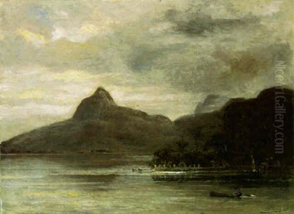 Lagoa Bei Rio De Janeiro Oil Painting by Bernhard Wiegandt