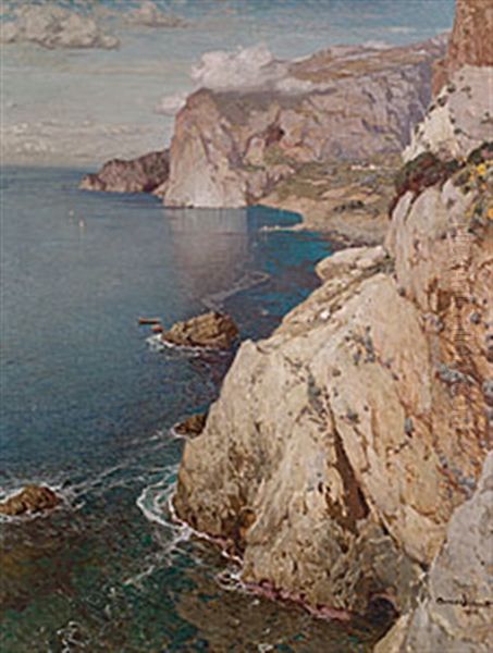 Capri Oil Painting by Manuel Wielandt