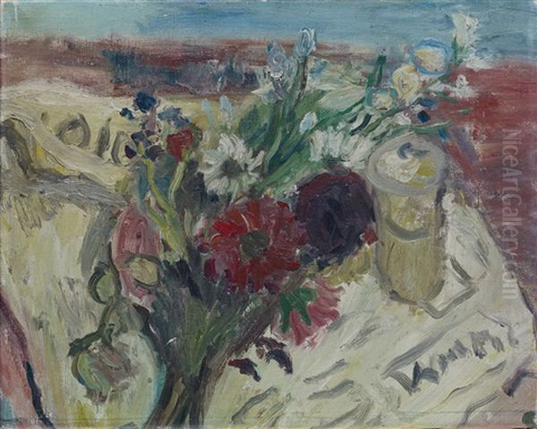 Blumen Oil Painting by Walter Kurt Wiemken