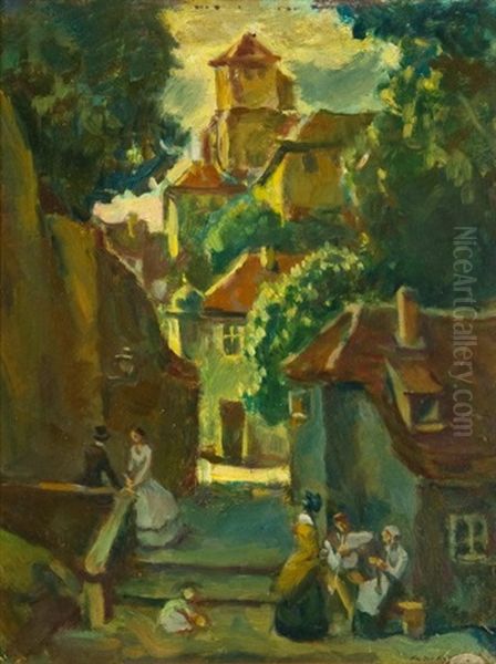 Podhradi Oil Painting by Alois Wierer