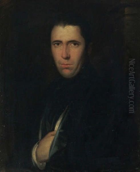 Portrait D'un Notable Oil Painting by Antoine Joseph (Antonie) Wiertz