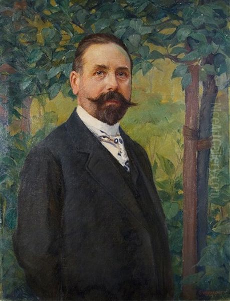 Bildnis Rudolf Stein Oil Painting by Gustav Wiethuechter