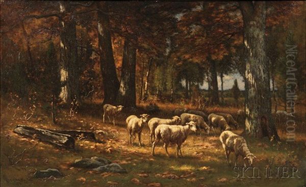 American Forest In October Oil Painting by Carleton Wiggins