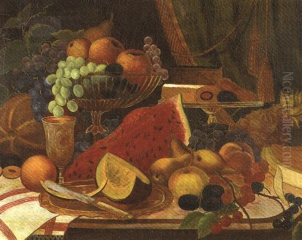 Still Life With Fruit Oil Painting by Thomas Wightman