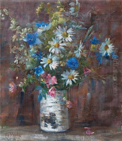 Summer Flowers Oil Painting by Maria Wiik