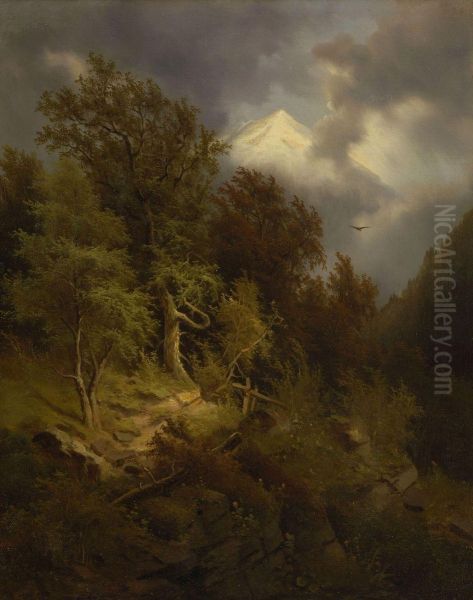 Felisge Baumlandschaft Oil Painting by Sandor Brodszky