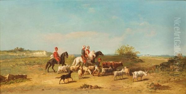 Bergers Marocains by Henri Van Wijk