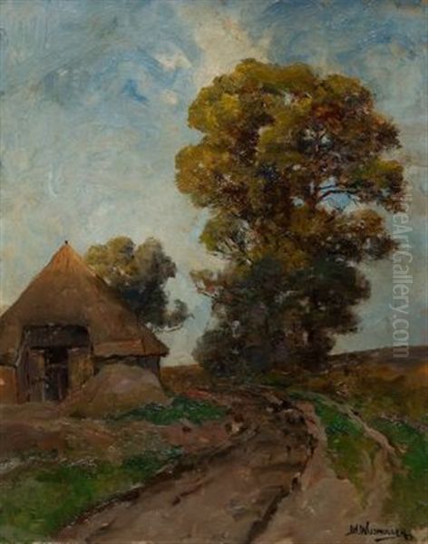 Hollandische Landschaft Oil Painting by Jan Hillebrand Wijsmuller