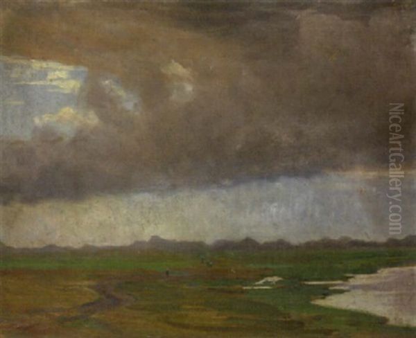 Regenwolke Oil Painting by August Wilckens