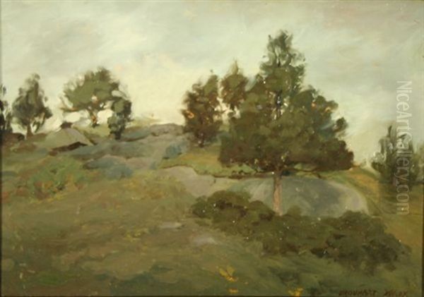 Summer On A New England Hillside Oil Painting by Urquhart Wilcox