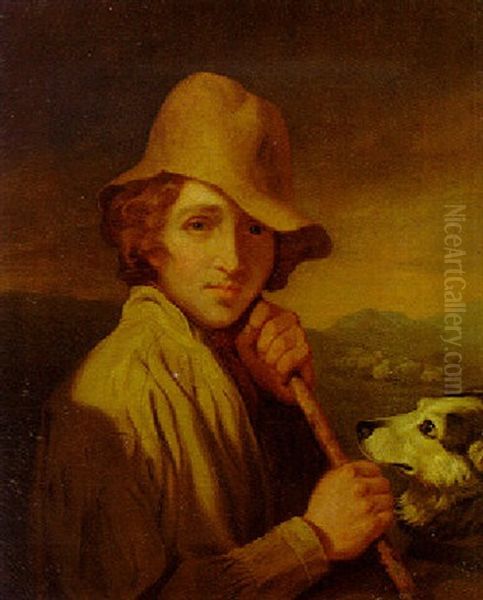 Portrait Of A Shepherd Oil Painting by Samuel de Wilde