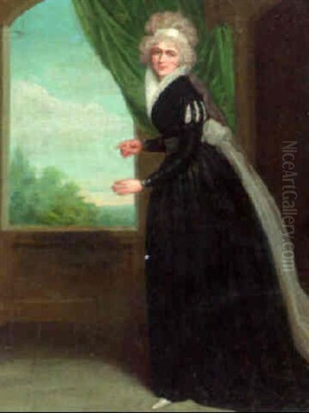 Portrait Of An Actress Oil Painting by Samuel de Wilde