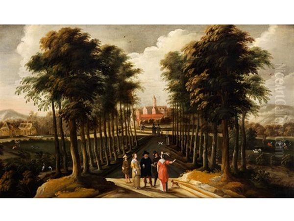 Landschaft Mit Figuren Oil Painting by Jan Wildens