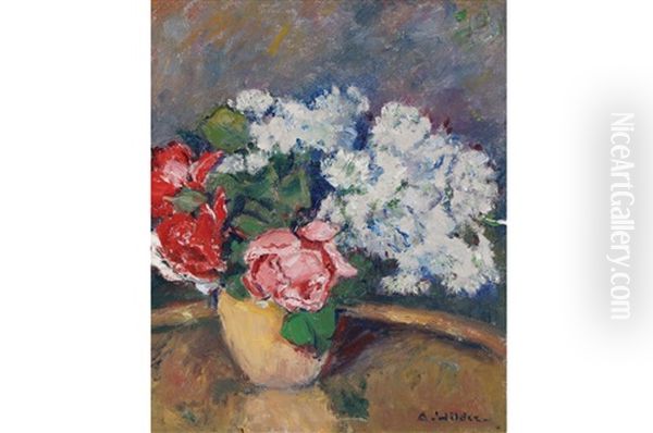 Still Life Of Flowers Oil Painting by Arthur Wilder