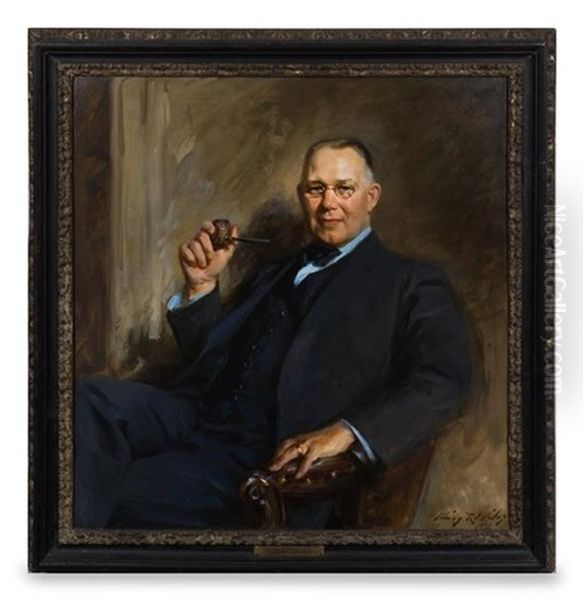 Portrait Of Martin De Forest Smith, Sr., M.d., 1936 Oil Painting by Irving Ramsey Wiles