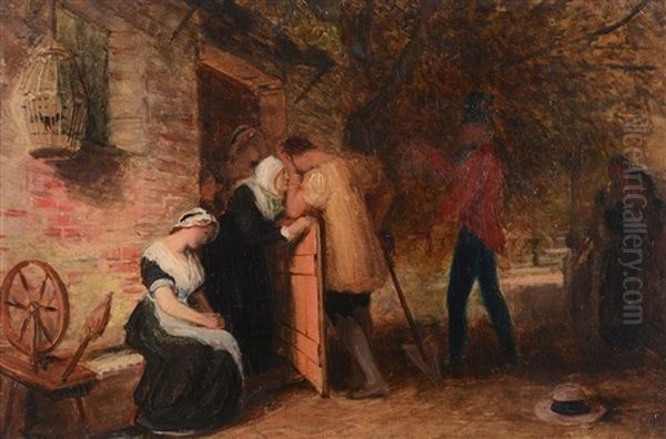 By The Cottage Door by Sir David Wilkie