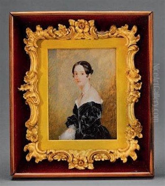 Portrait De Miss Soane Oil Painting by Henry Wilkin