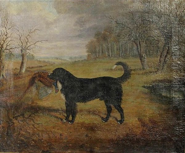 Dog With Pheasant by John Gilbert Wilkinson