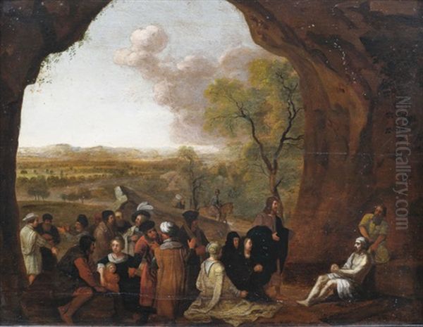 Die Auferweckung Des Lazarus Oil Painting by Cornelis Willaerts