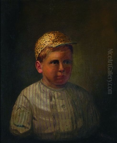 The Baseball Kid Oil Painting by Archibald Willard