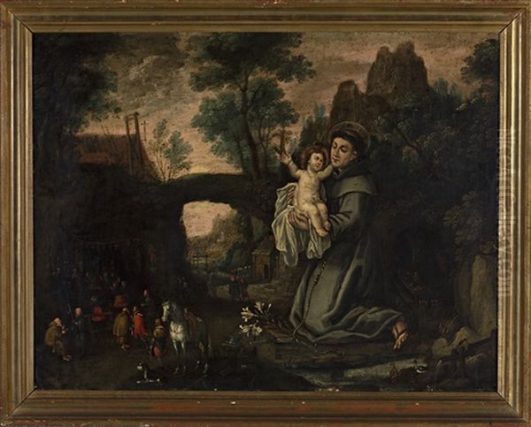 San Antonio De Padua Oil Painting by Abraham Willemsens