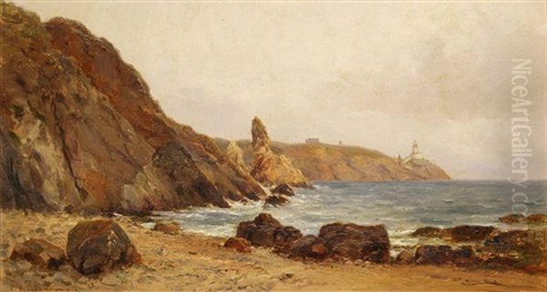 Coastal Scene Oil Painting by Alexander Williams