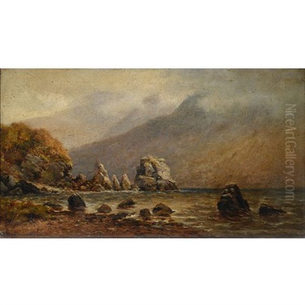 Victoria Rock, Mucross Lake Oil Painting by Alexander Williams