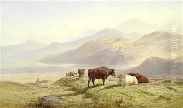 Near Dolgelly, North Wales Oil Painting by Alfred Walter Williams